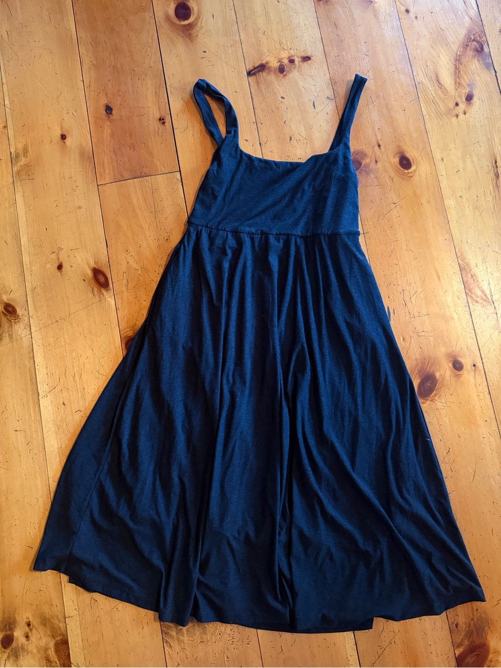 Beyond Yoga Black Pullover Midi Dress